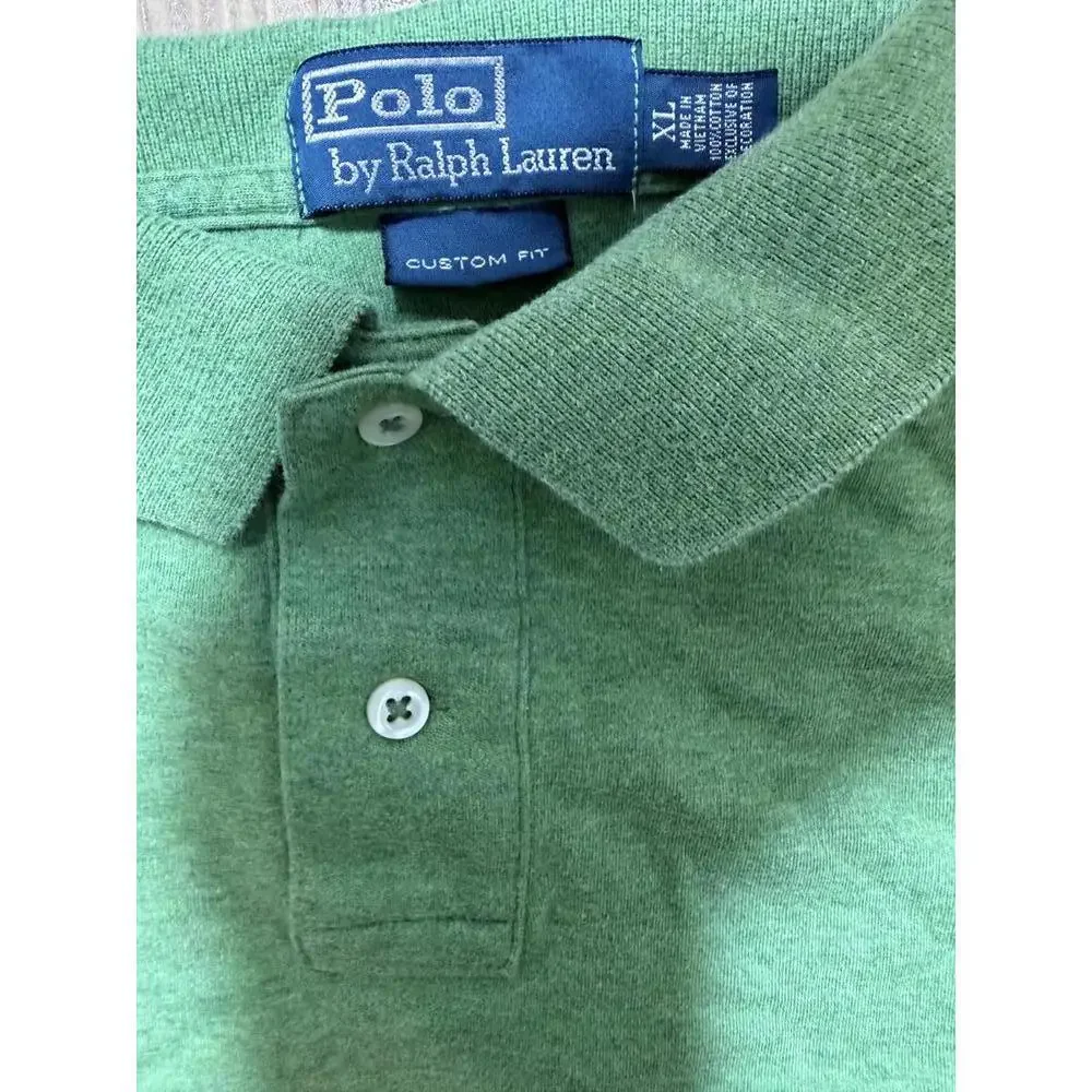Polo Ralph Lauren Men’s XL Green Polo‎ Shirt Short Sleeve Pony Logo