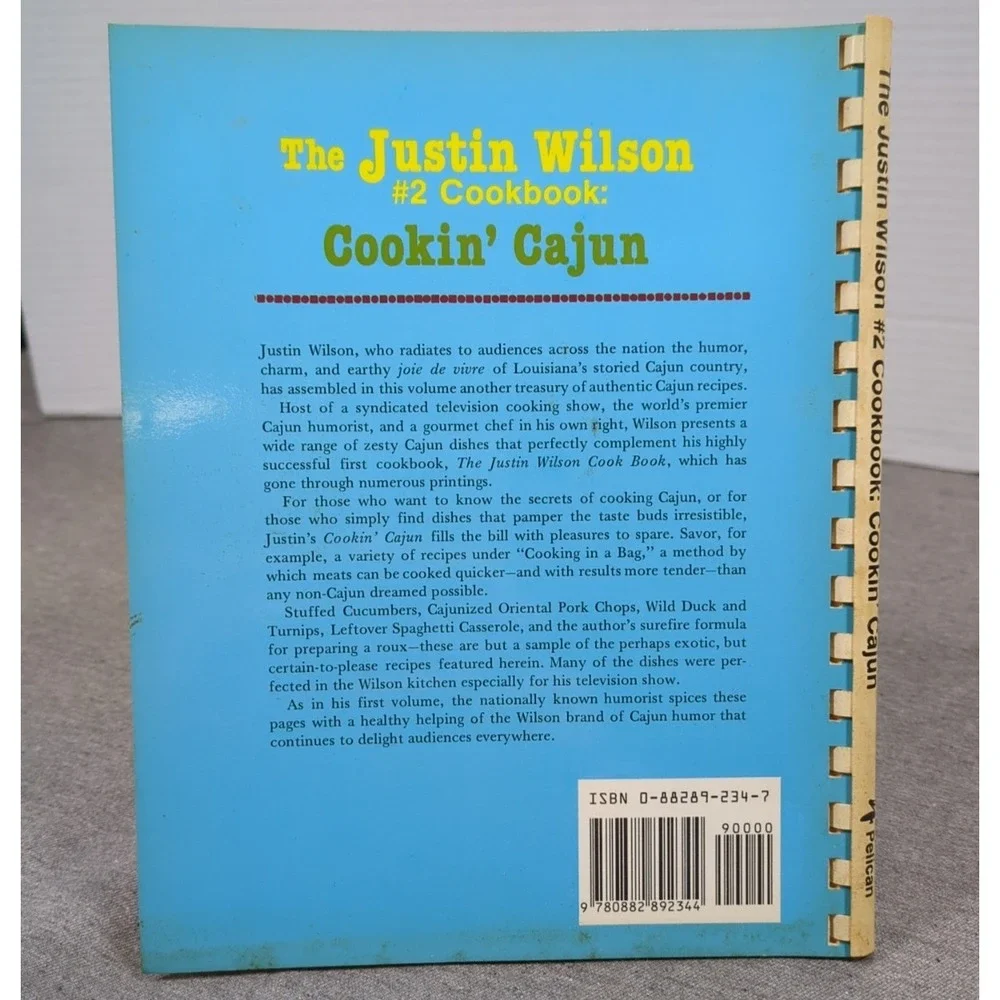 The Justin‎ Wilson #2 Cookbook: Cookin' Cajun Vintage Comb Bound