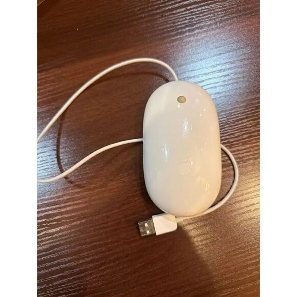 Genuine Apple Mighty Mouse Wired USB White Model‎ No# A1152
