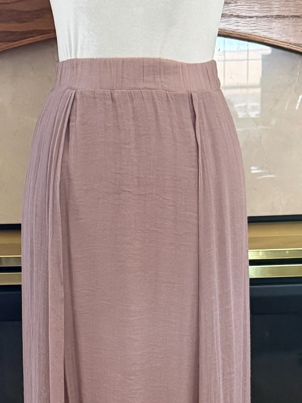 Listicle Mauve Bohemian Maxi Skirt Size Medium
