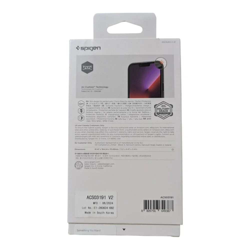 Spigen important notes