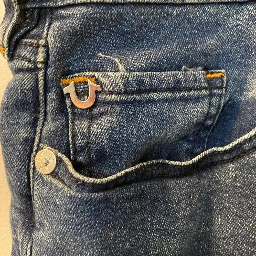 True Religion Rocco Moto Relaxed Skinny blue size 40.