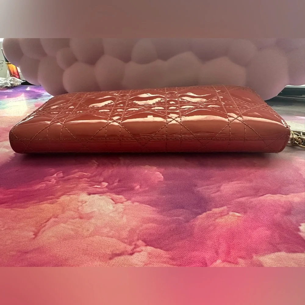 Dior Cannage Wallet (EUC; Pink)