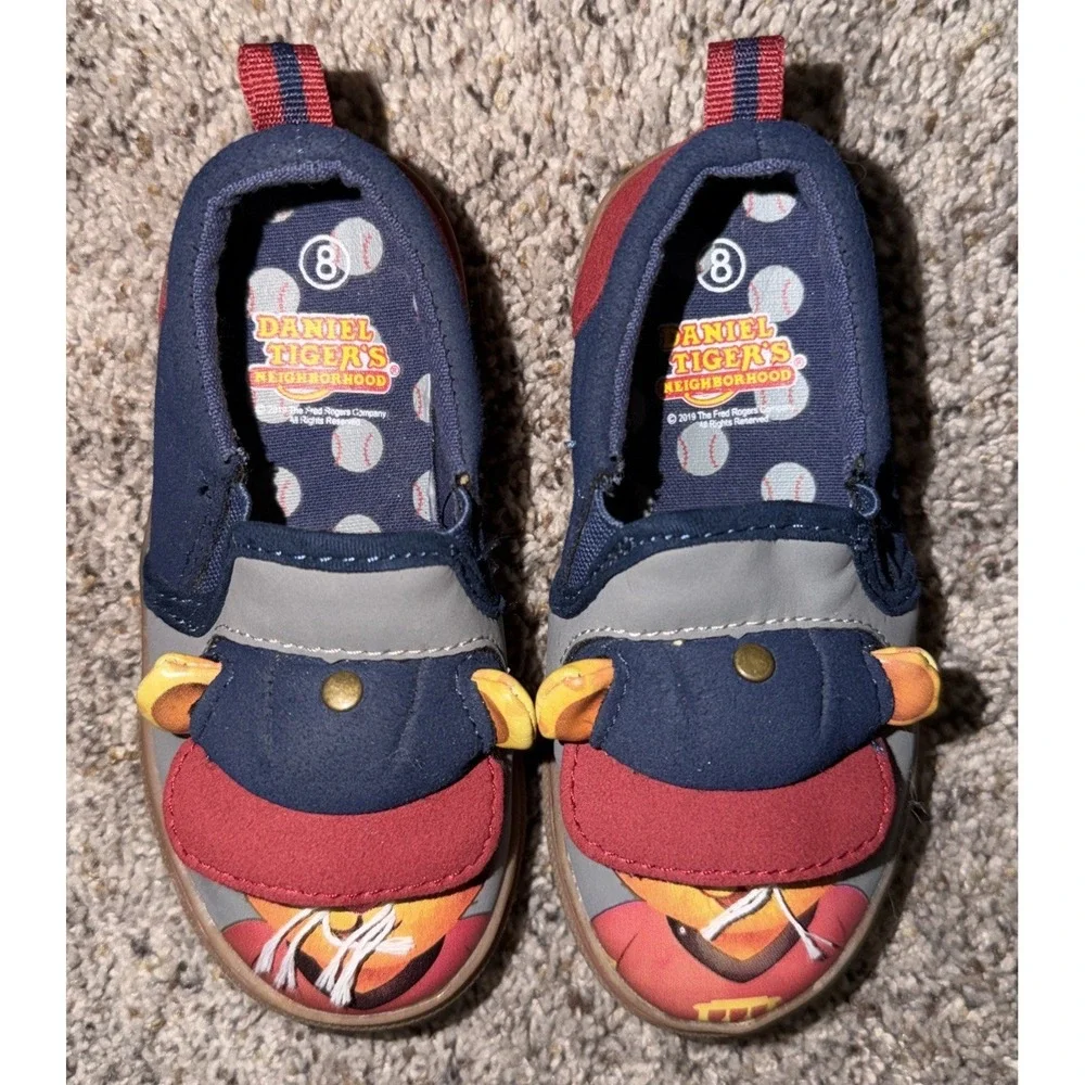 Daniel Tigers Neighborhood Mr. Rogers Trolley Slip On Shoes Unisex Toddler Sz 8‎