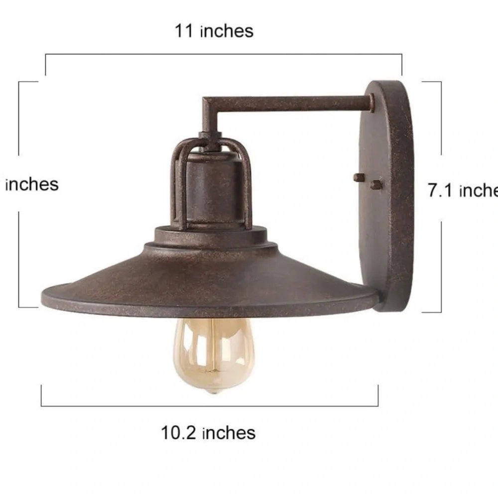 LALUZ Farmhouse Lighting Wall Sconces Rustic Hardwired NEW