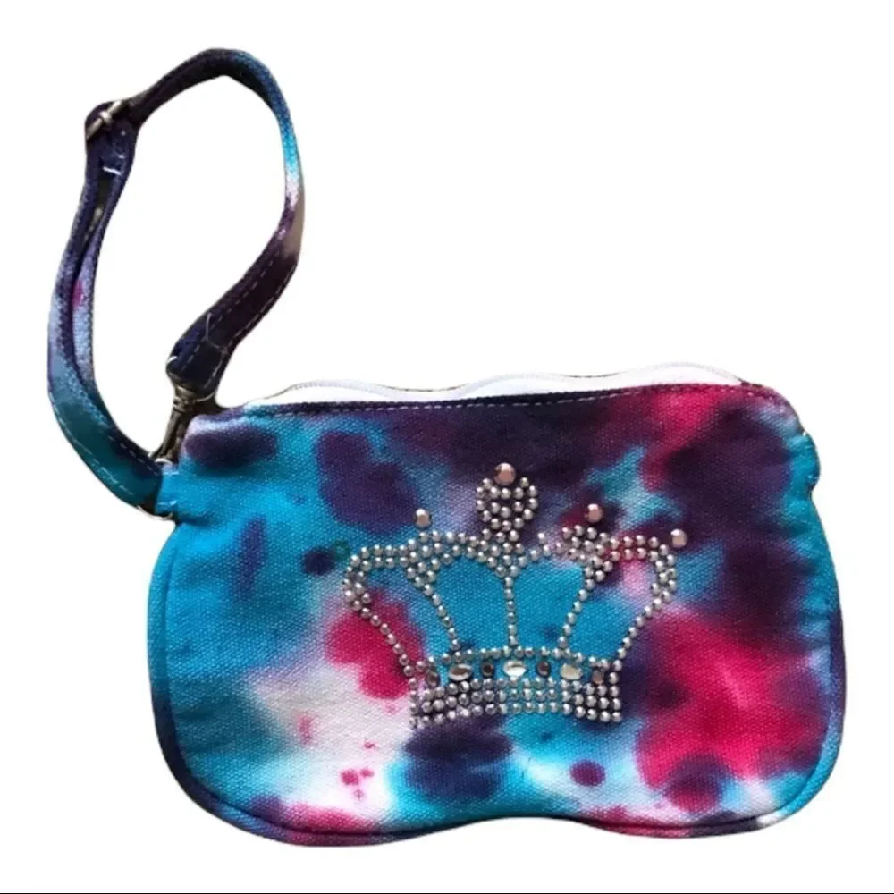 Tie dye wristlet purse