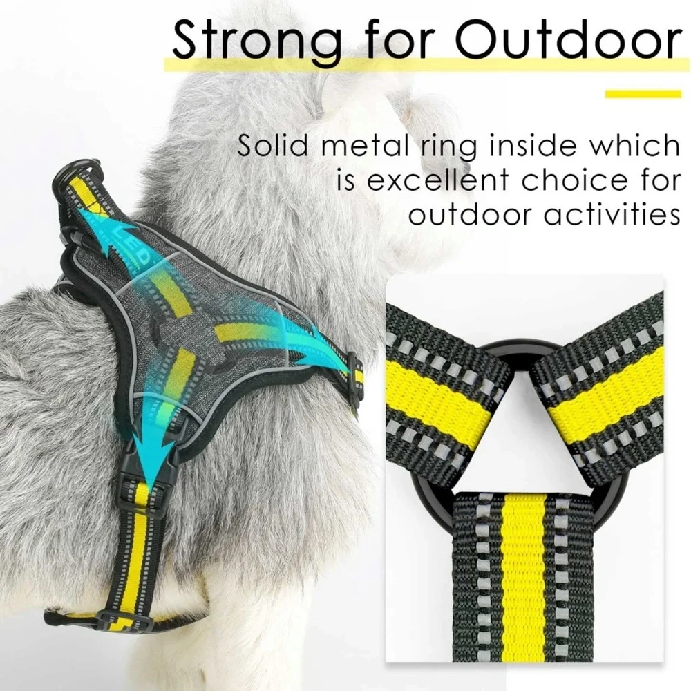 ThinkPet Step in Dog Harness No Pull, Front clip, for Training Walking Hiking