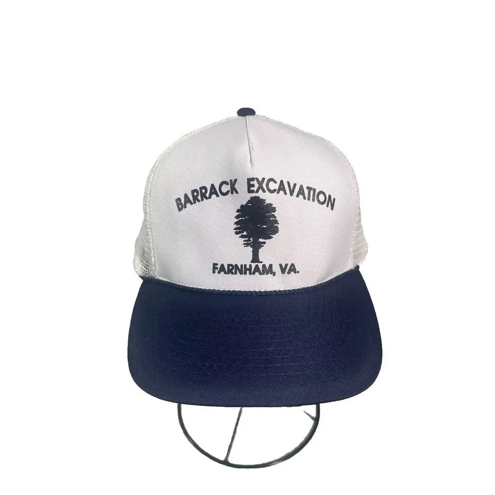 Vintage trucker‎ hat company Barrack Excavation Farnham, VA SnapBack