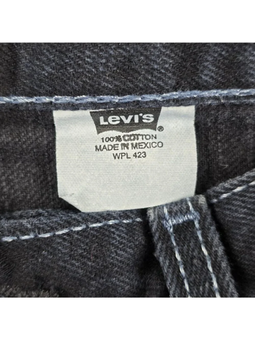 Levis label 0377 denim