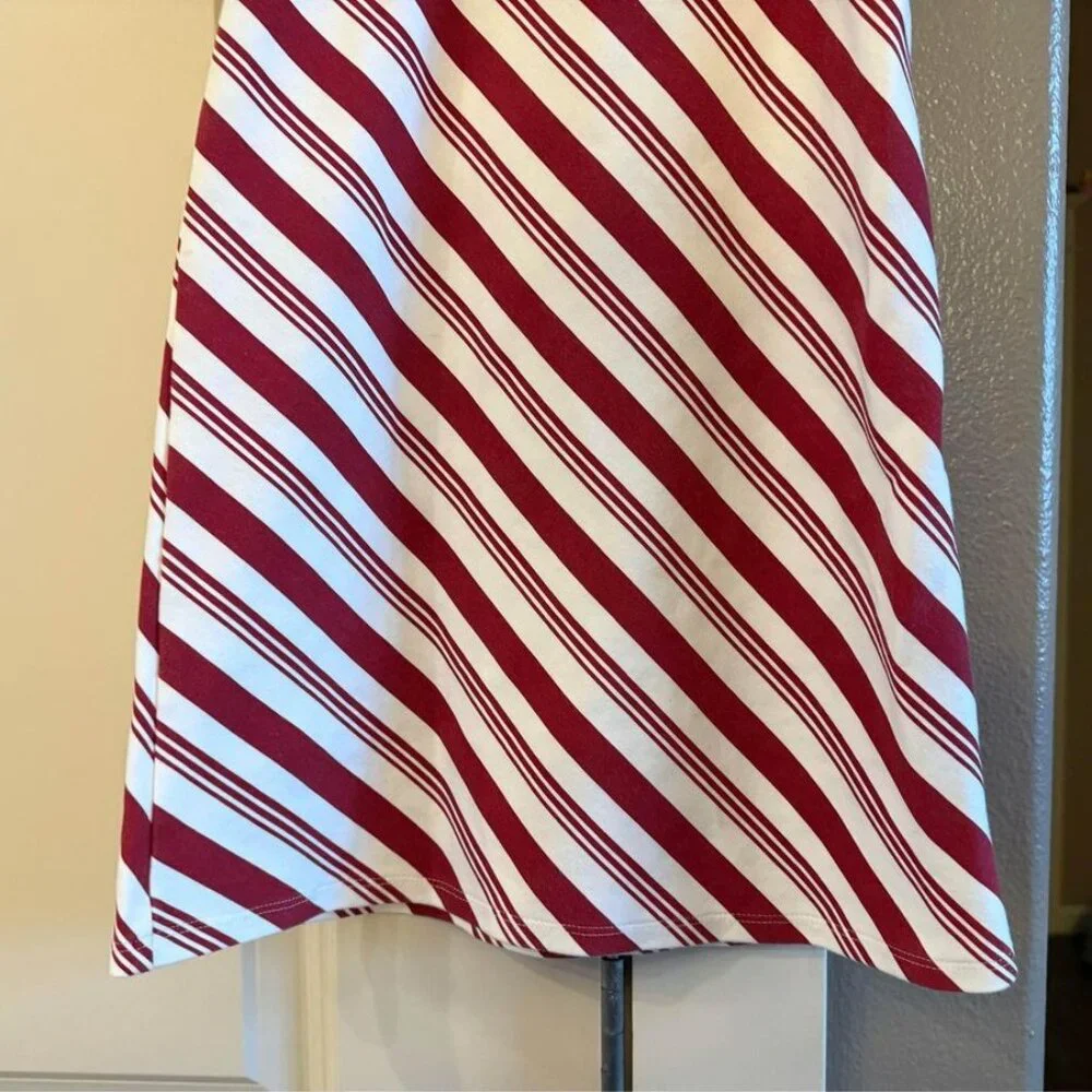 Festive Girl’s Gymboree Candy Cane‎ Striped Holiday Dress-Size 6