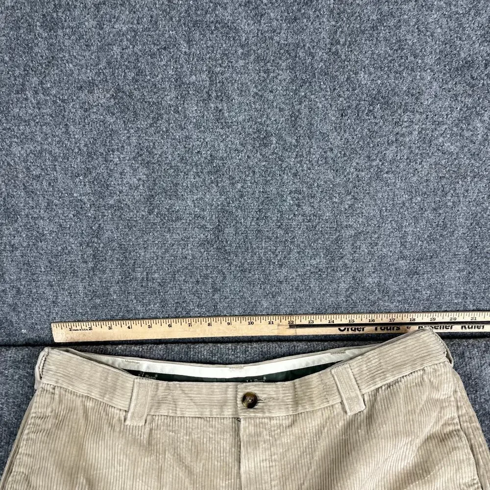 L.L. Bean beige corduroy leg