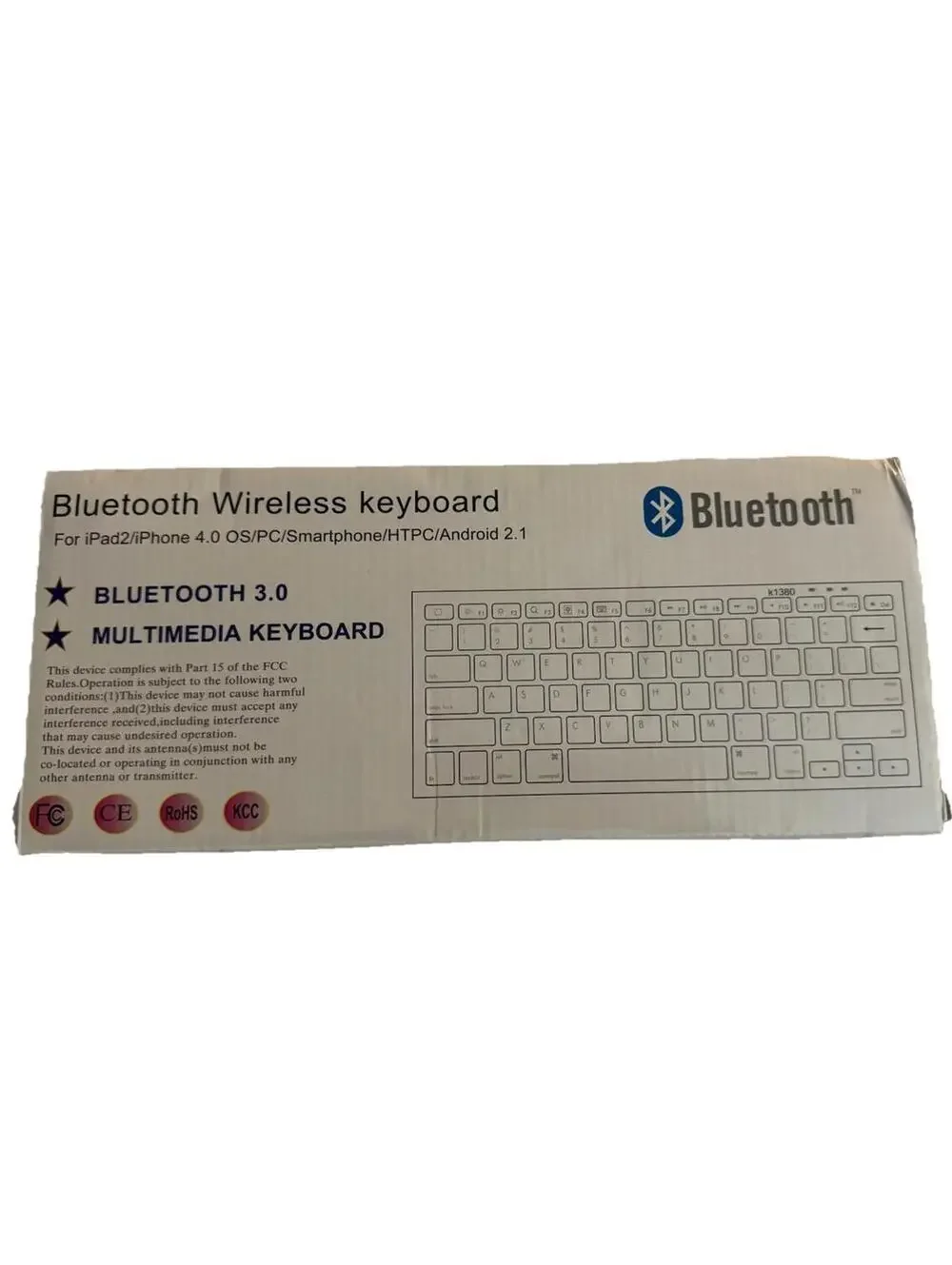 Bluetooth 3.0 Wireless Keyboard for iPad 2 IPhone 4.0 OS Smartphone PC Android