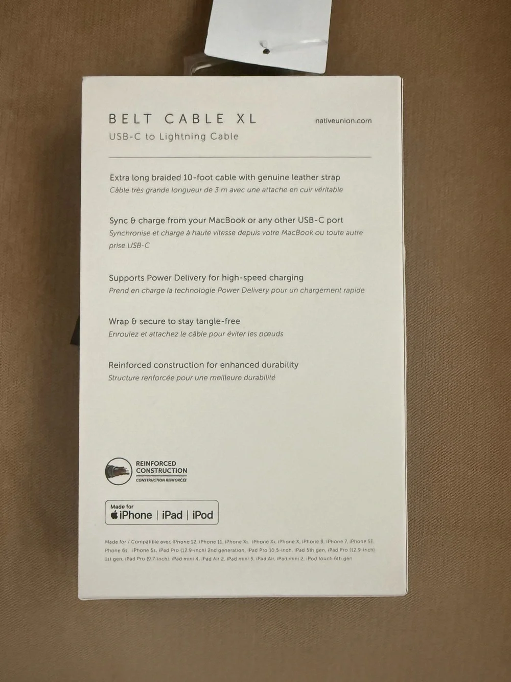 Native Union belt cable