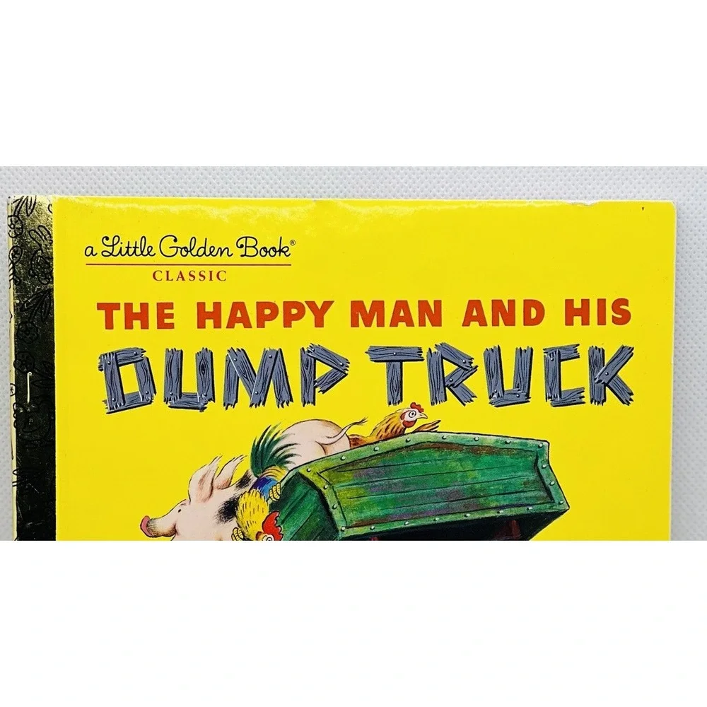 The Happy Man and His‎ Dump Truck / 1978 First Little Golden Book EUC!!