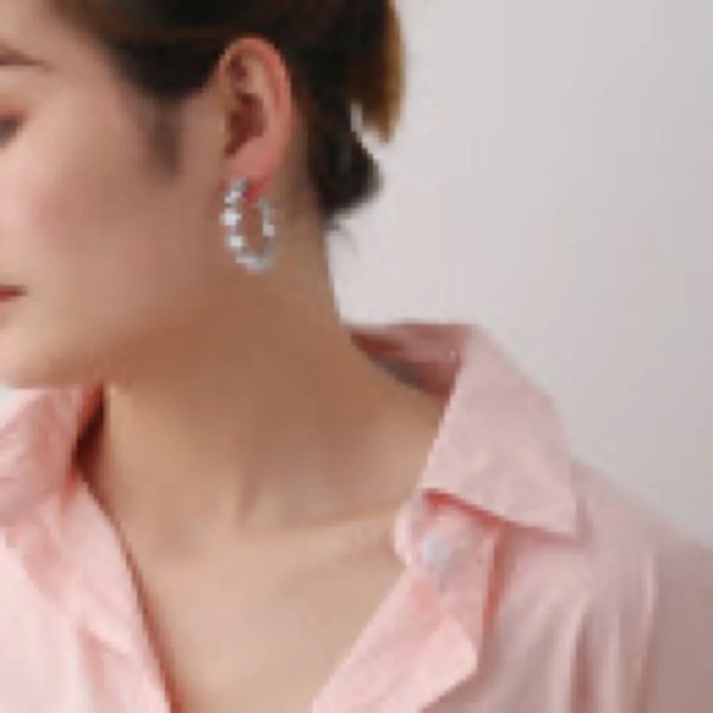 Gold rhinestone‎ Earrings