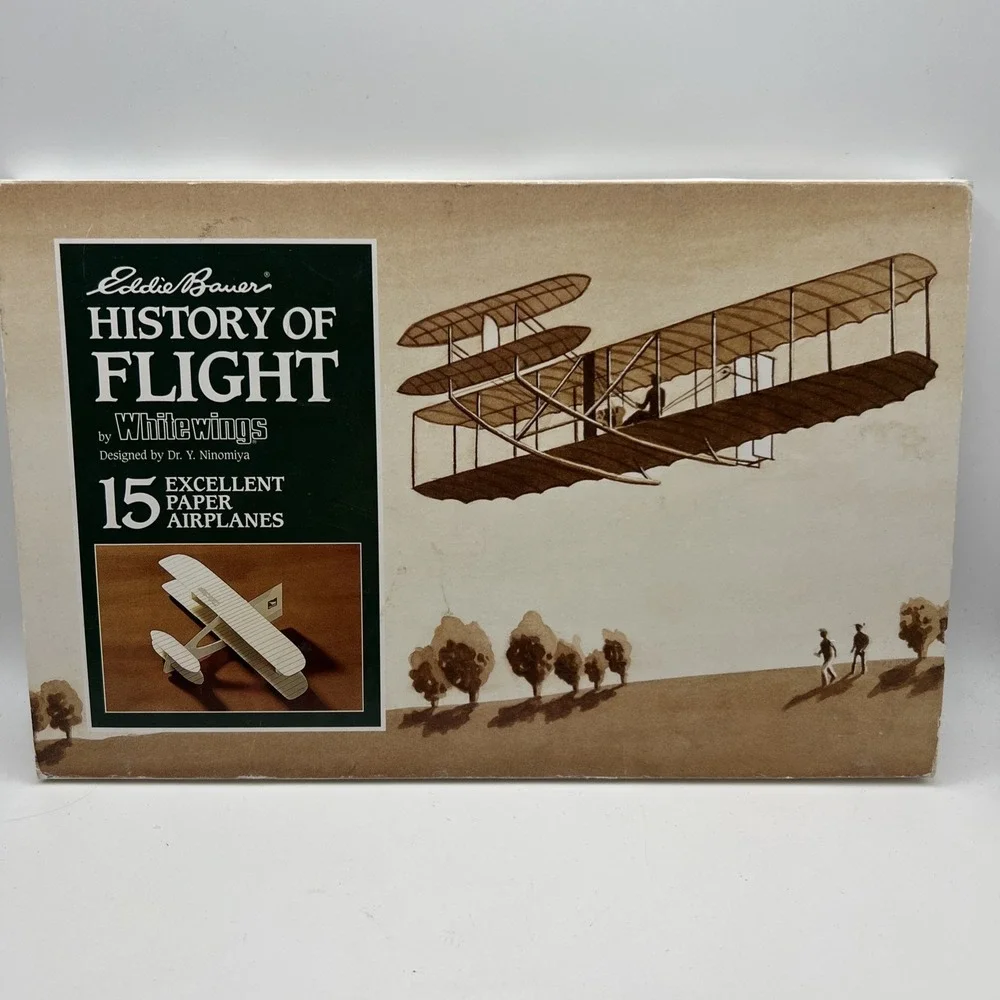 Eddie Bauer History‎ of Flight Whitewings 15 Excellent Paper Airplanes kit NEW