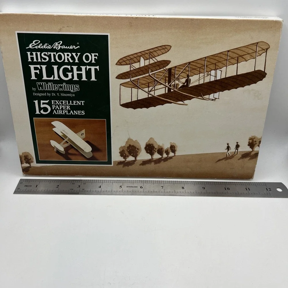 Eddie Bauer History‎ of Flight Whitewings 15 Excellent Paper Airplanes kit NEW