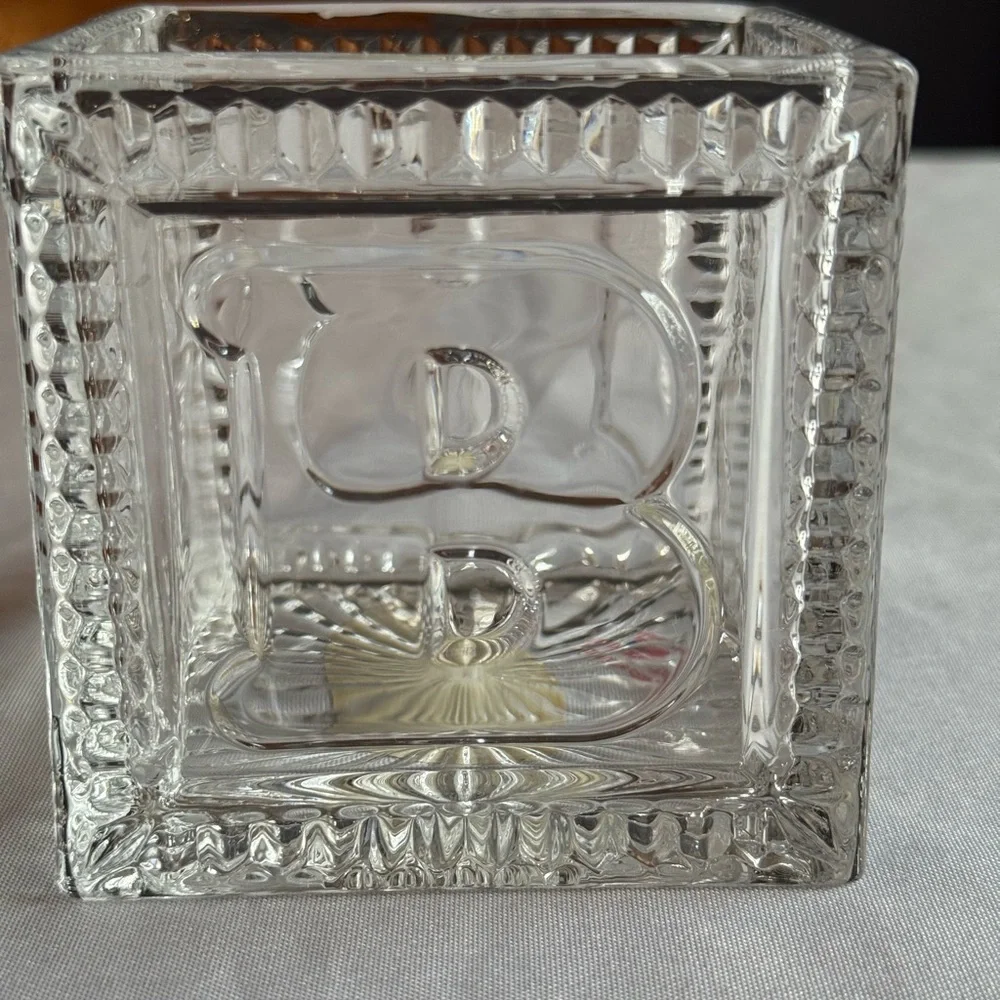 Lead Crystal Baby Block Vase