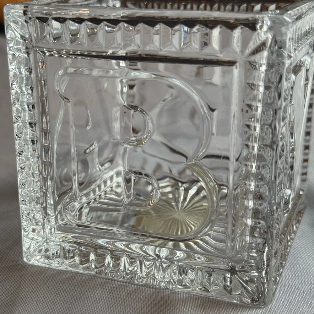 Lead Crystal Baby Block Vase