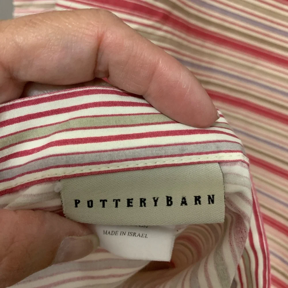 Pottery Barn red bedding bedroom