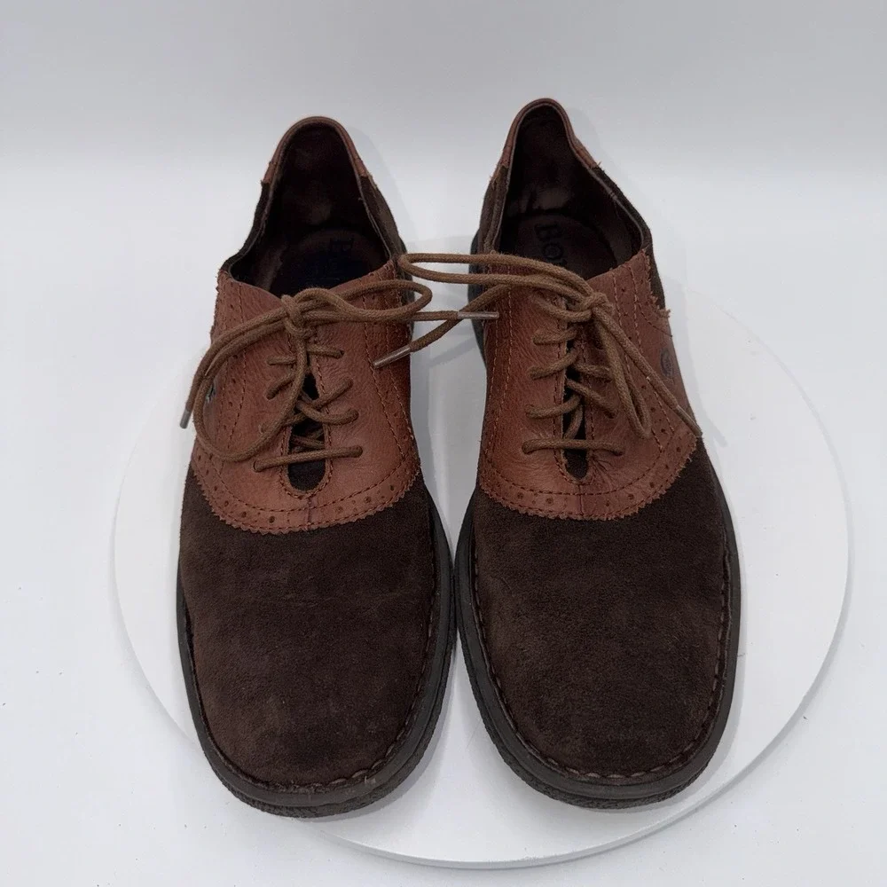 Born owned brown suede
