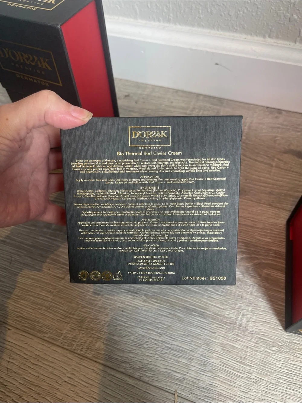 D'OR24K Prestige Bio Thermal Red Caviar Set - Black & Gold Boxes