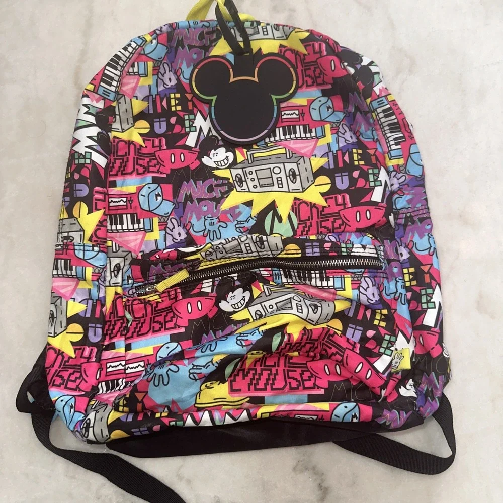 Disney Parks Artist Series‎ Rafael Faria Retro Mickey Mouse Adult Backpack NWT