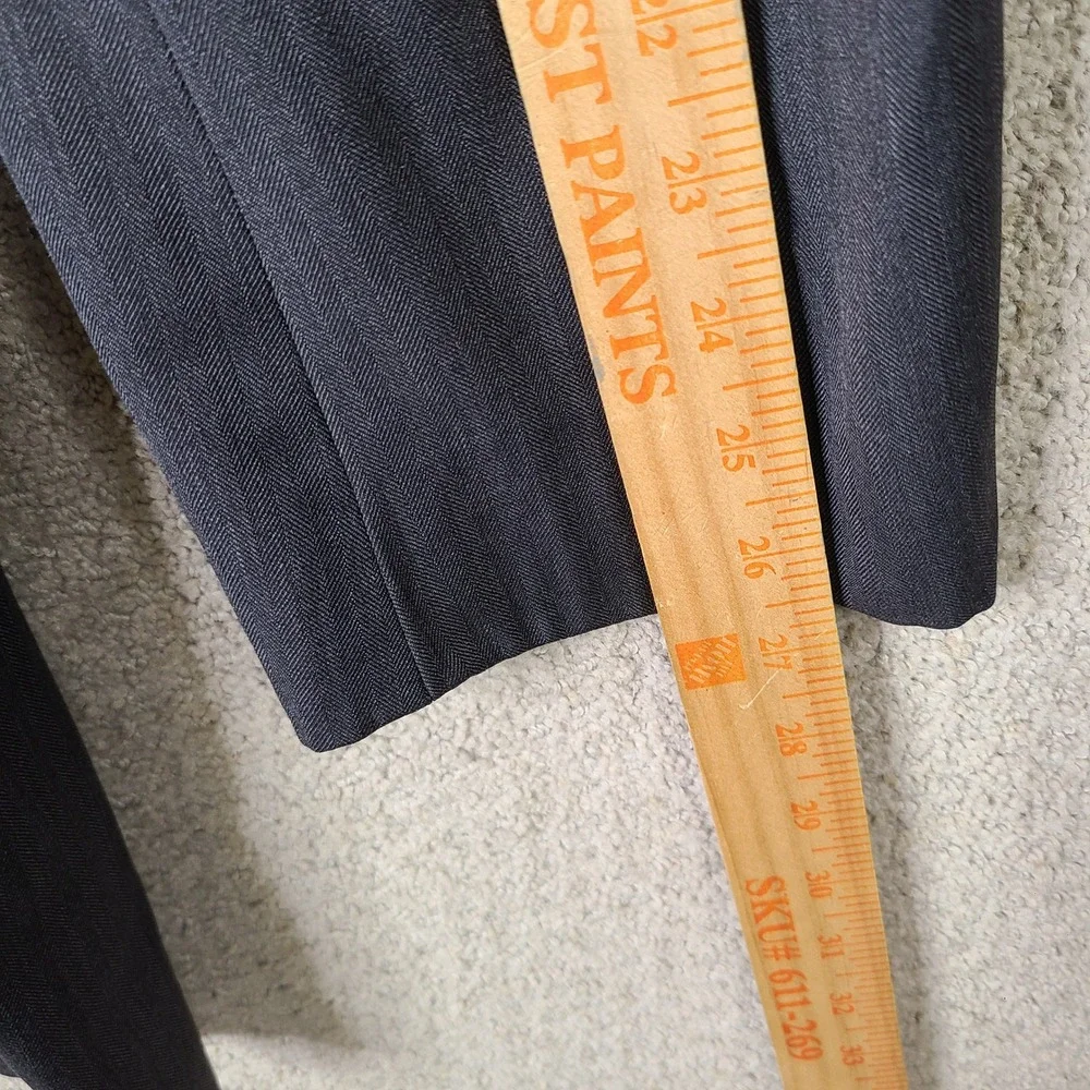Jos A Bank Jacket Mens 46XL Gray Herringbone Blazer Two Button Wool Suit Coat