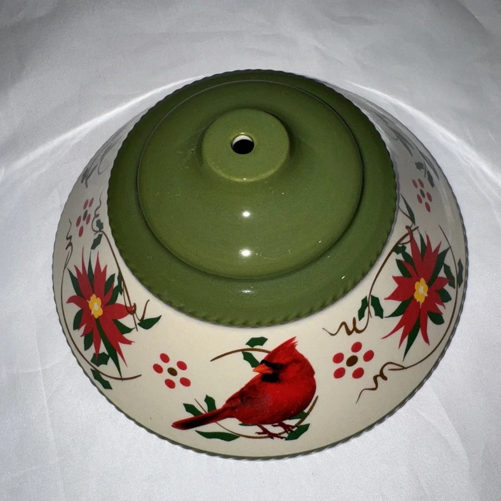 Temptations by Tara poinsettia replacement Cardinal‎ lid No Hardware
