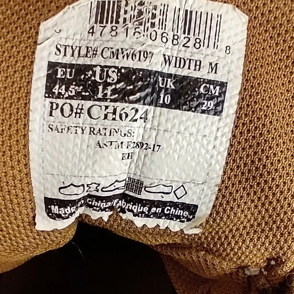 Carhartt men inch