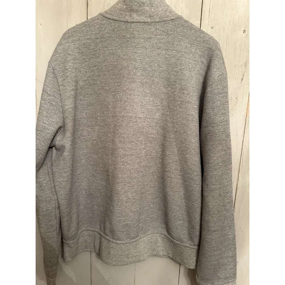 Polo‎ Ralph Lauren Marled Gray Zip Up Bomber Sweatshirt Sz XLarge EXCELLENT