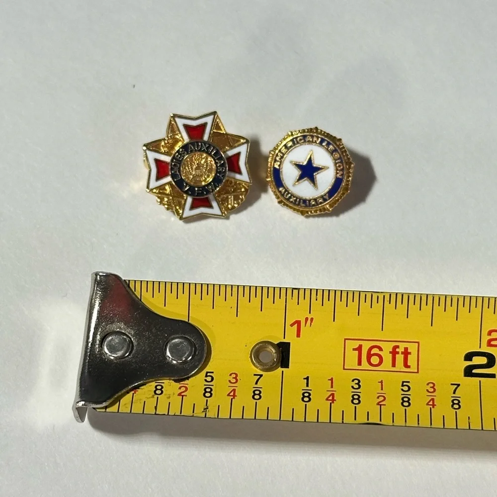 Vintage American Legion VFW Auxiliary Ladies Petite Pins Grandmacore DIY Craft