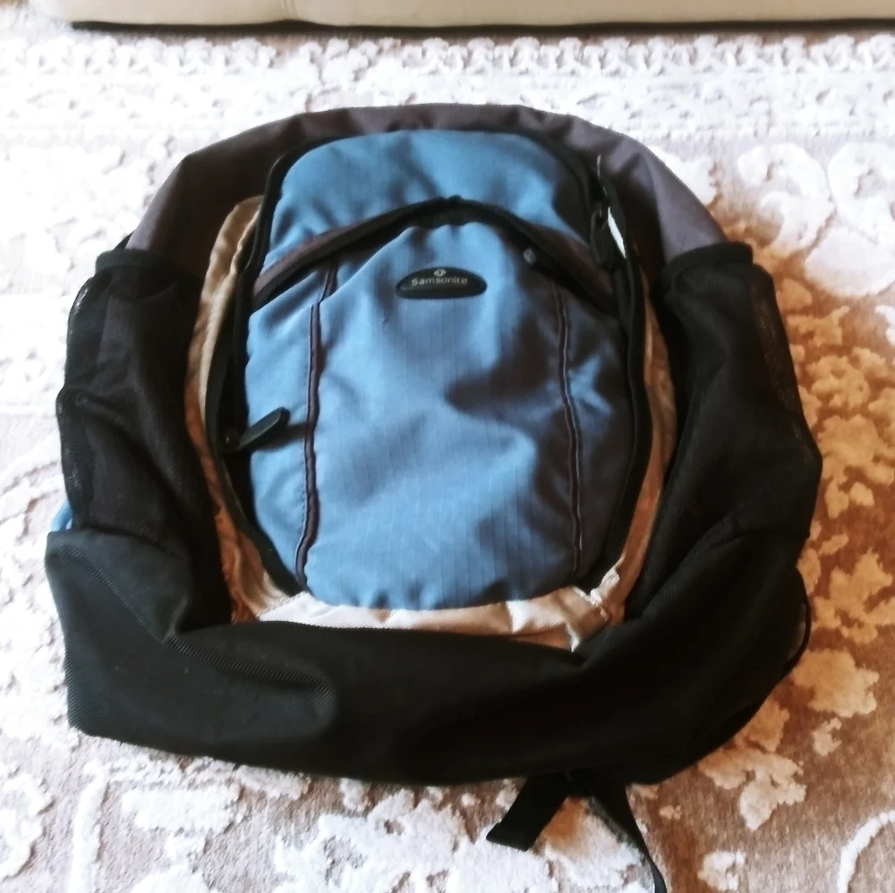 Samsonite backpack padded for computer blue gray‎