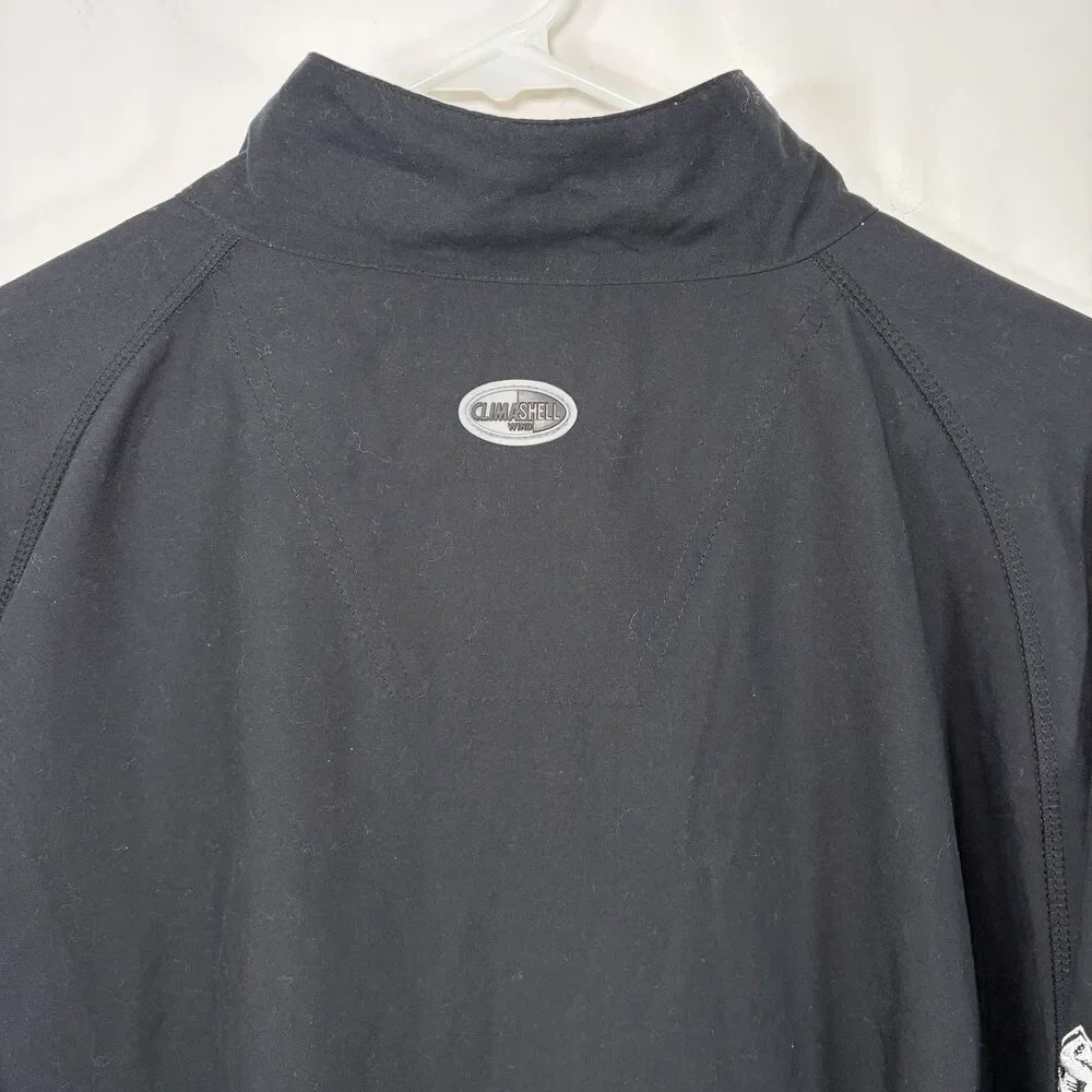 Adidas Climashell Wind 1/4 Zip Pullover Windbreaker Golf Jacket Mens XL Black