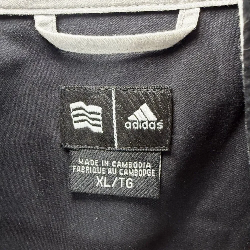 Adidas Climashell Wind 1/4 Zip Pullover Windbreaker Golf Jacket Mens XL Black