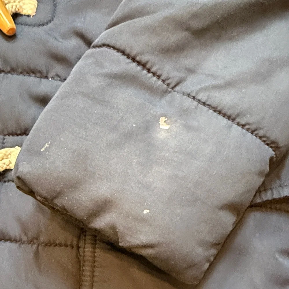 Mini Boden Cozy Navy Kids Jacket with Faux Fur Hood 6-7Y C5-039