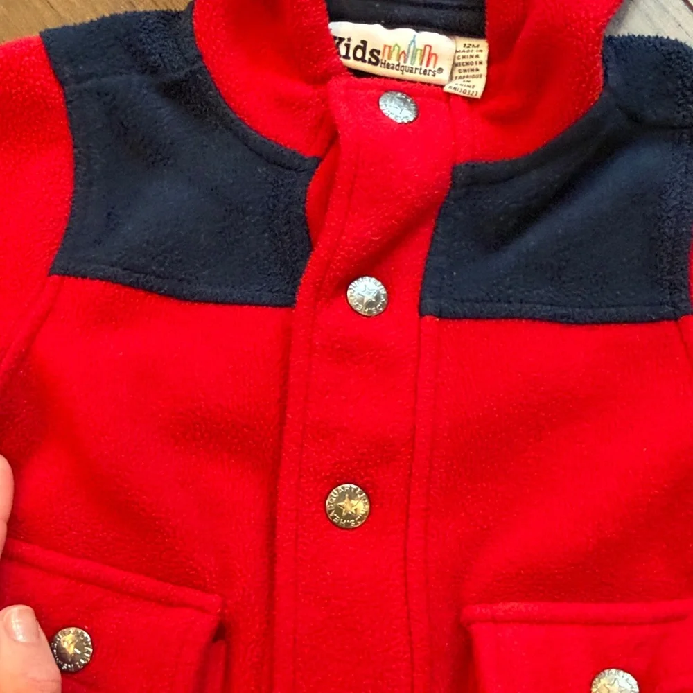 Kids Headquarters Red and Black Hooded Jacket C17-008