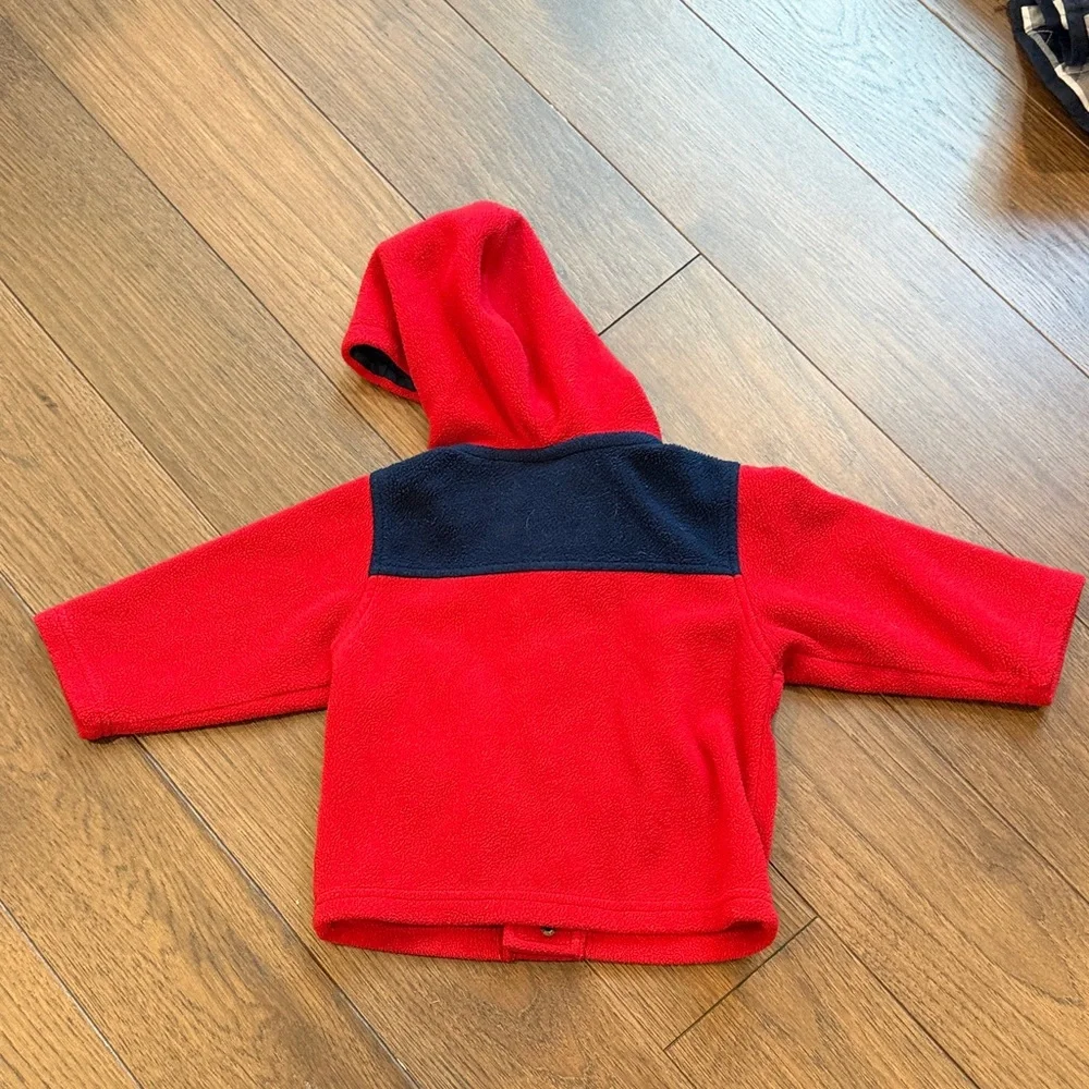Kids Headquarters Red and Black Hooded Jacket C17-008