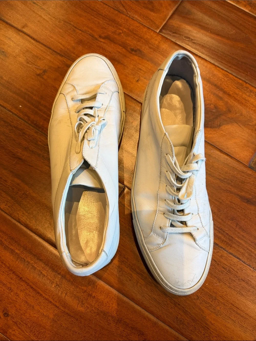 Common Projects White Low-Top Leather Sneakers
