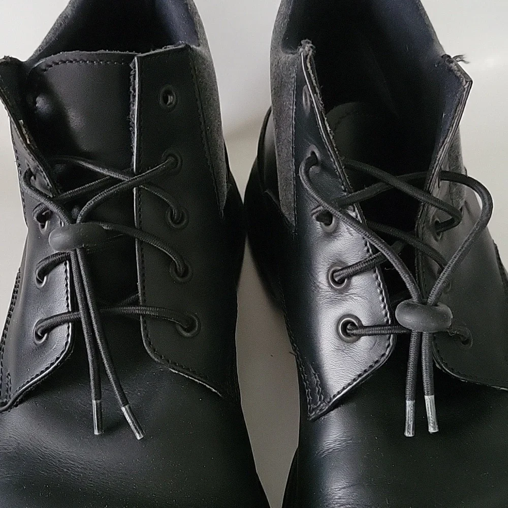 Sisley Men's Black Leather Boots sz EU45 US11 made in Italy and Croatia