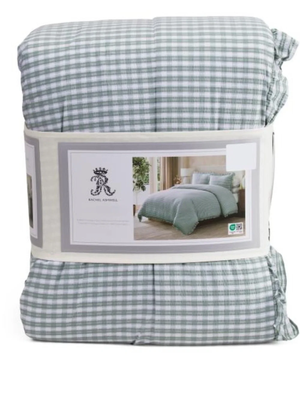 Rachel ASHWELL gingham cotton comforter set