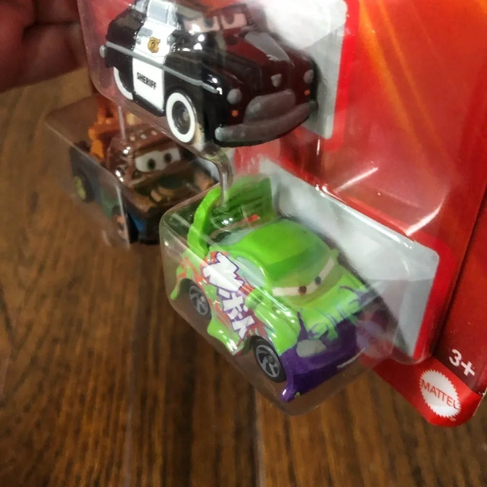 Disney Pixar Cars Mini Racers Diecast - 3-Pack - Wingo, Mater & Sheriff - NEW!