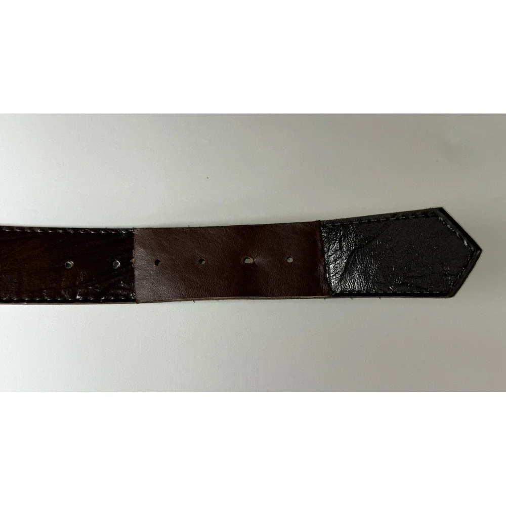VTG Original Wrigleys Doublemint Gum Belt Green W/ Clear Buckle Size M 36
