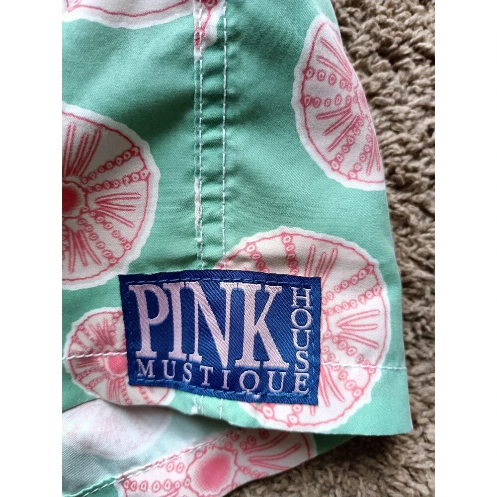 Pink House Mustique Men’s Mesh Lined Swim Trunks Size XL Beach Preppy Vacation