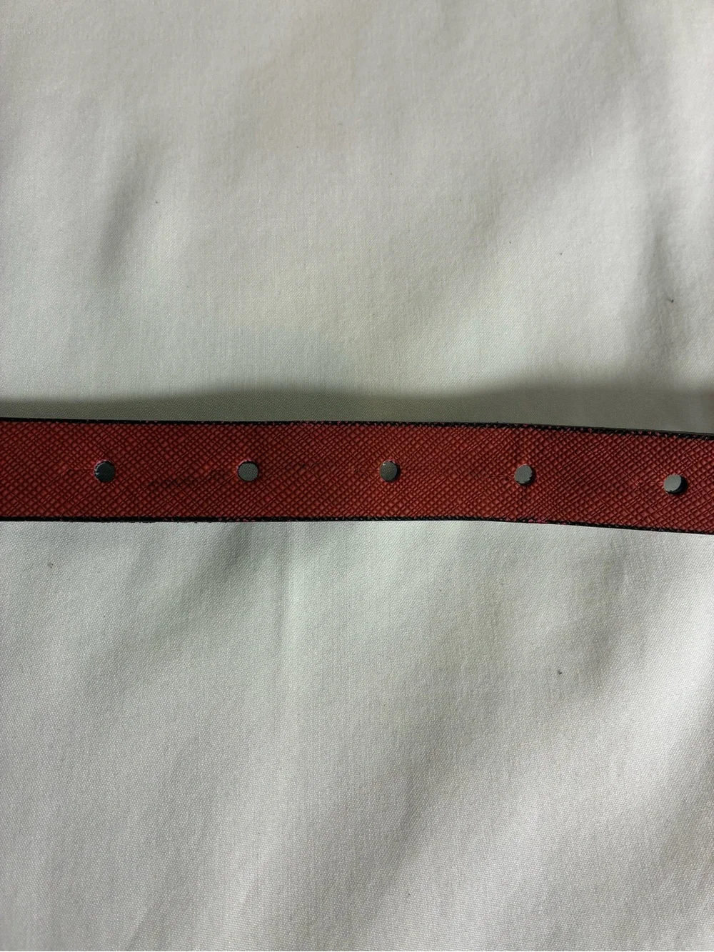 Womens belt 43” long Red Faux Leather Anchor Buckle Sailor Girl Nautical Beach