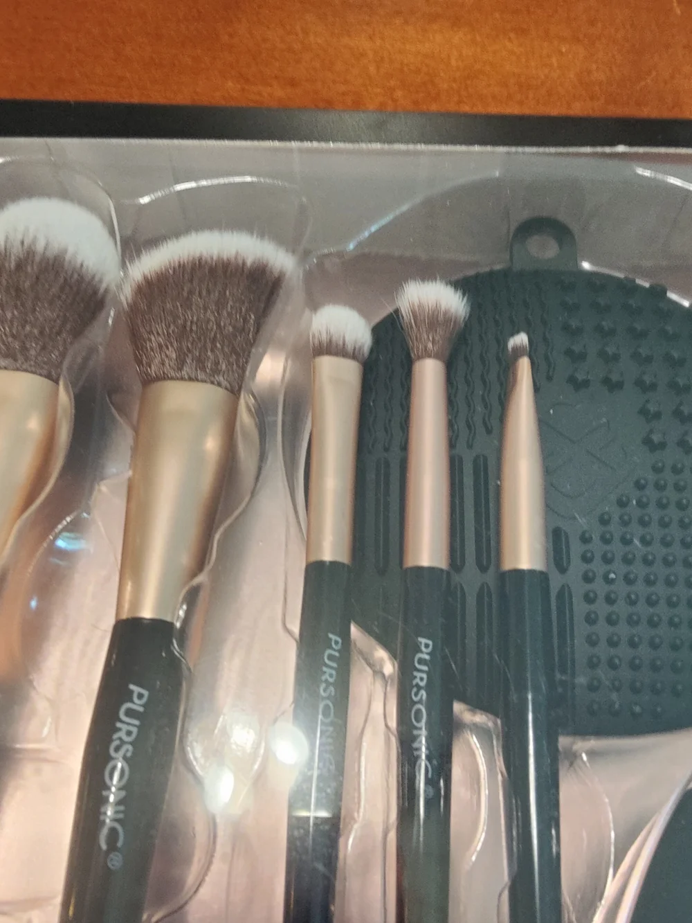 NEW Complete Glam 7-Piece Makeup Brush Set in Rose Gold & Black