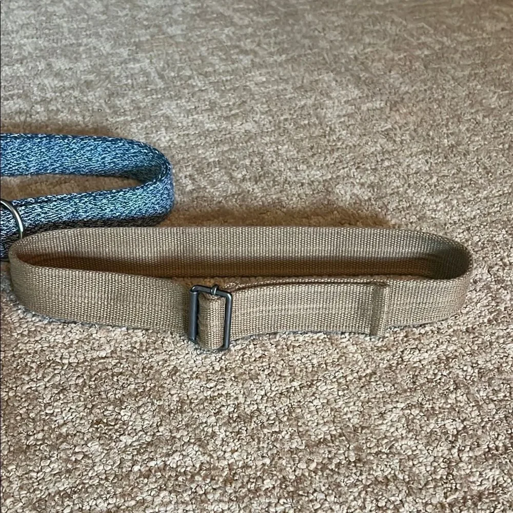 Chic Blue and Black Belt Set Men M, Boys L, and Boys 12