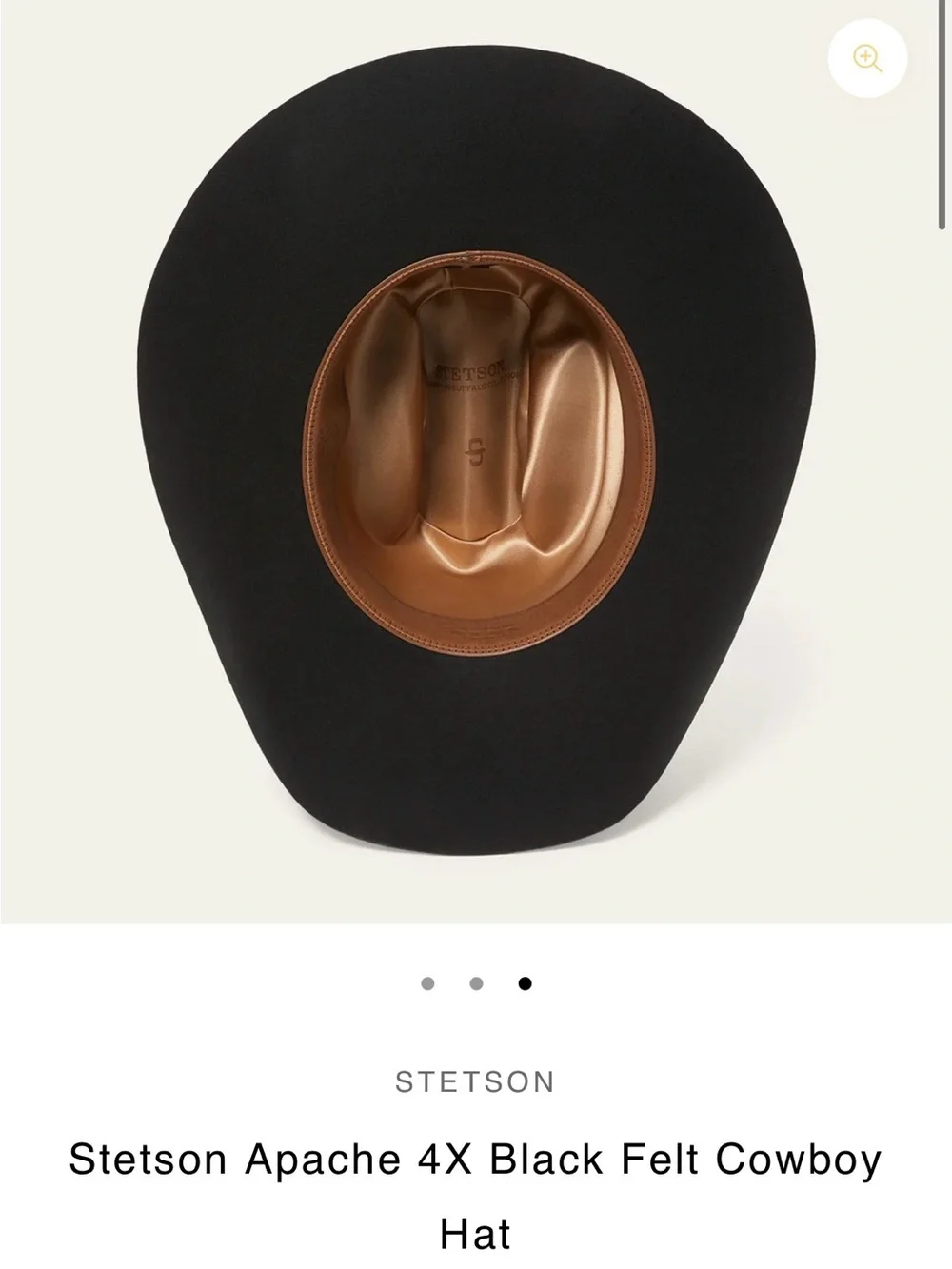 Stetson Black Felt Cowboy Hat
