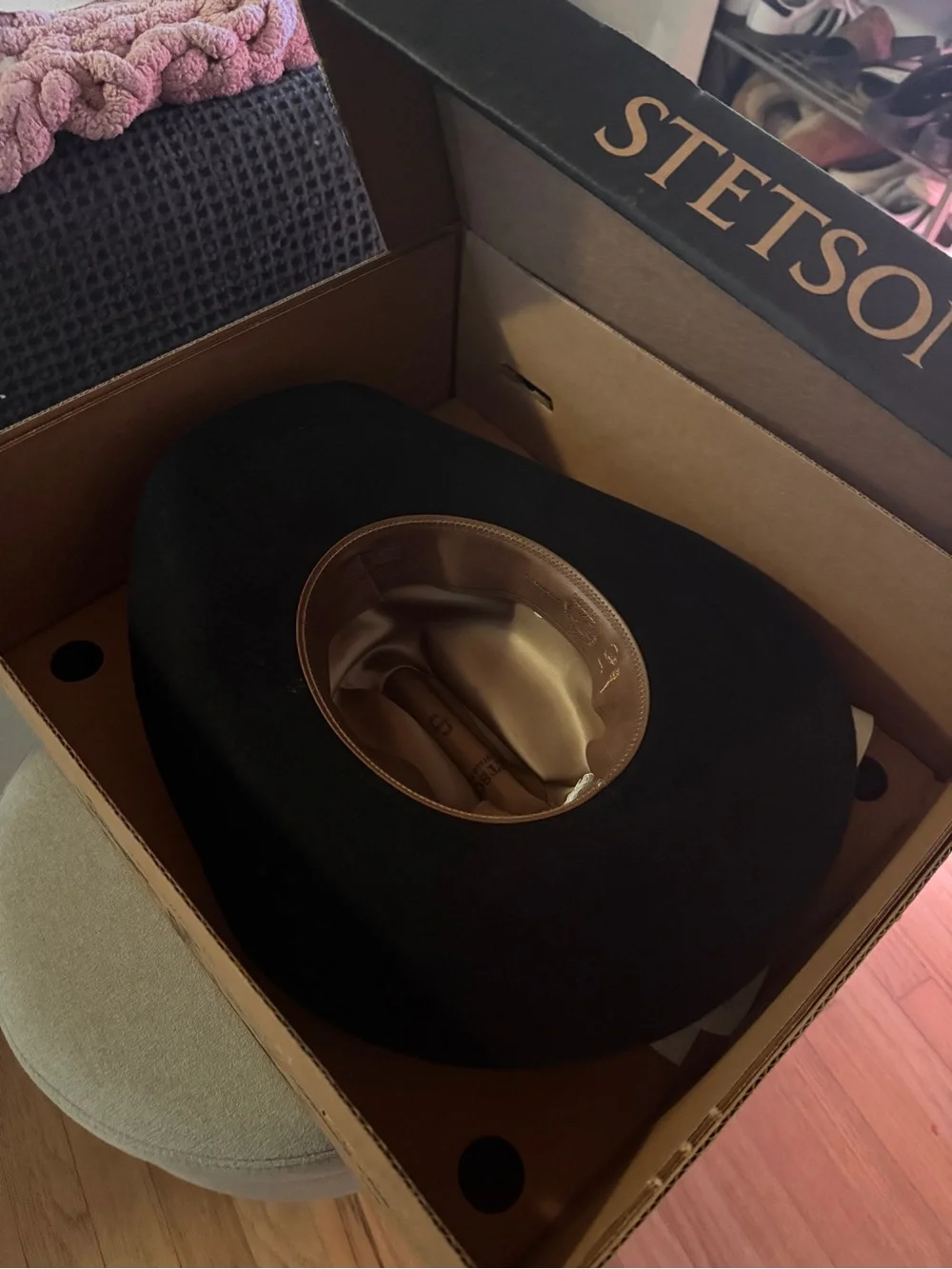 Stetson Black Felt Cowboy Hat