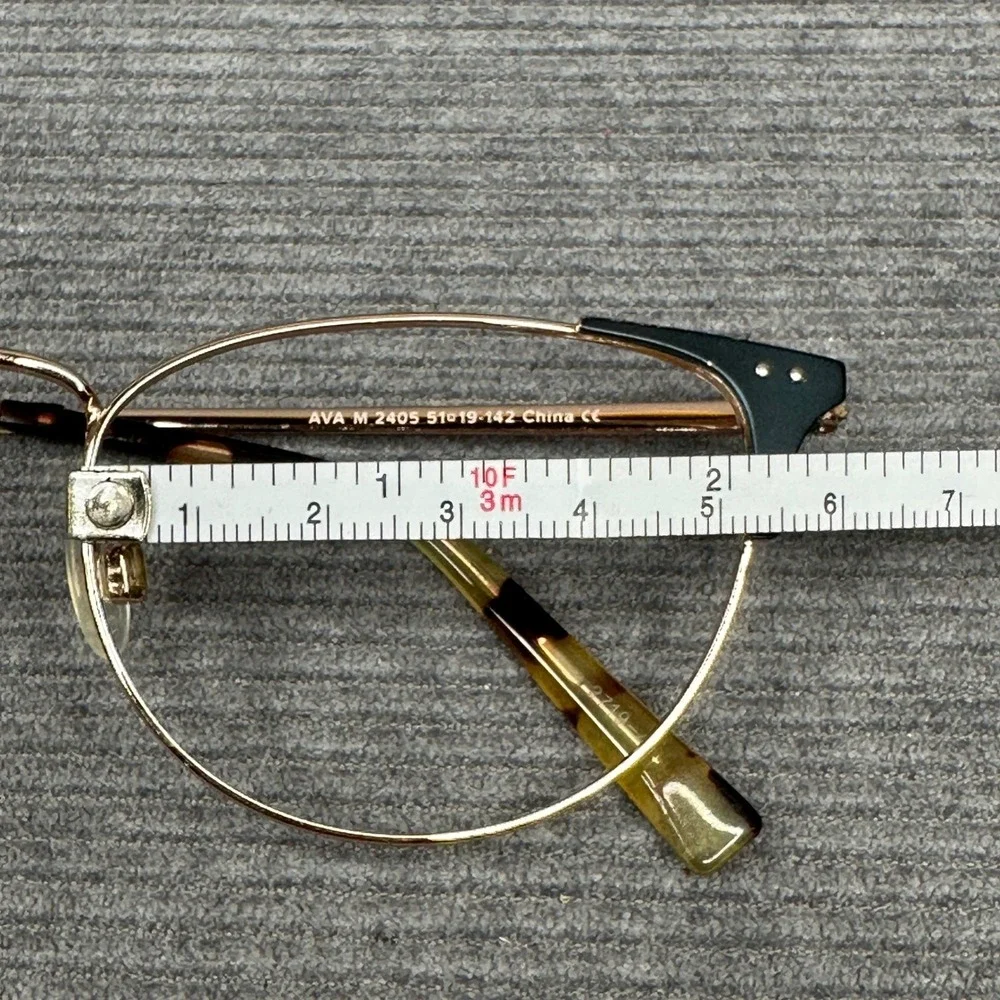 Warby Parker Ava M 2405 Rose Gold Black Cat Eye Y2K Eyeglasses 51-19-142